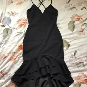 Black cocktail dress